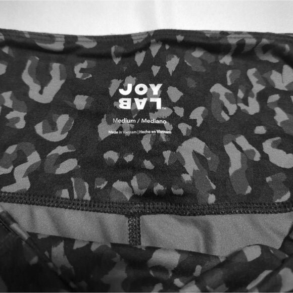 JoyLab Womens Medium Black & Gray Leopard Print High-Waisted Leggings - Picture 3 of 9